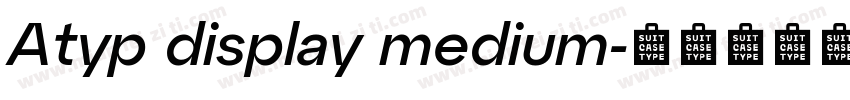 Atyp display medium字体转换